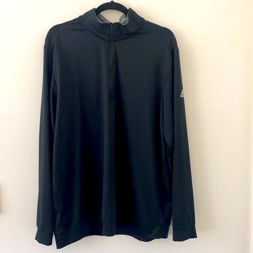 ▪️Adidas▪️ Half-Zip Thick Black Shirt